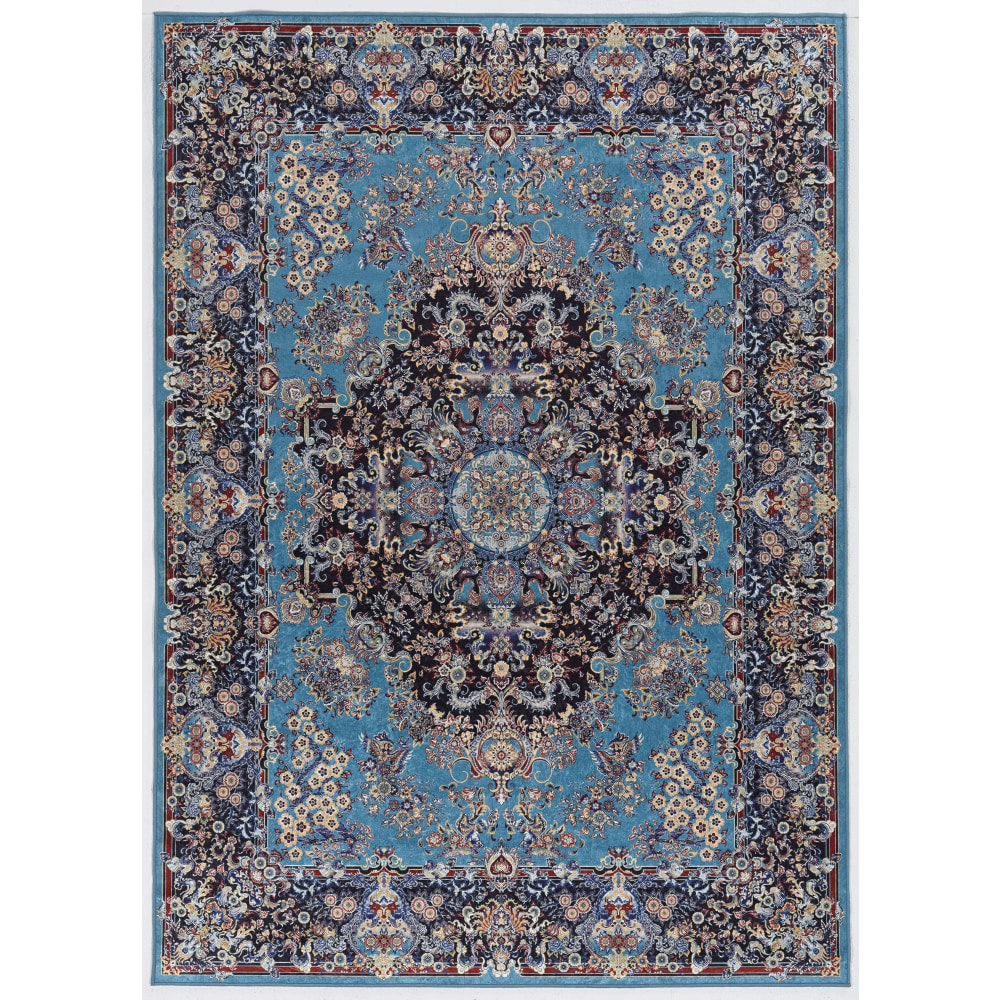 Linon Innova Area Rug, 2-9/53ft x 3-9/53ft, Piero Blue/Navy