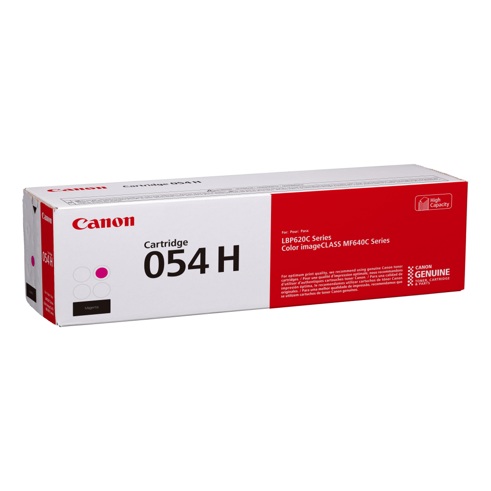 Canon 054H Magenta High Yield Toner Cartridge, 3026C001