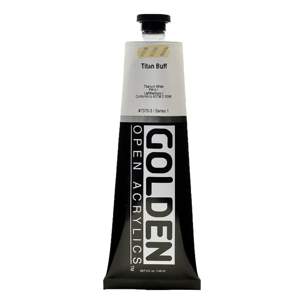 Golden OPEN Acrylic Paint, 5 Oz Tube, Titan Buff