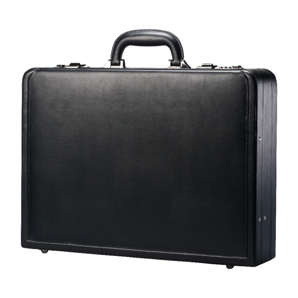 Samsonite Bonded Leather Attach? Case, 13inH x 17.9inW x 4 1/4inD, Black