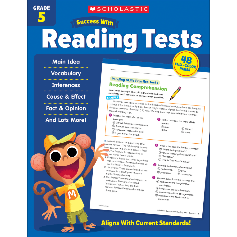 Scholastic Success With Reading Tests, Grade 5