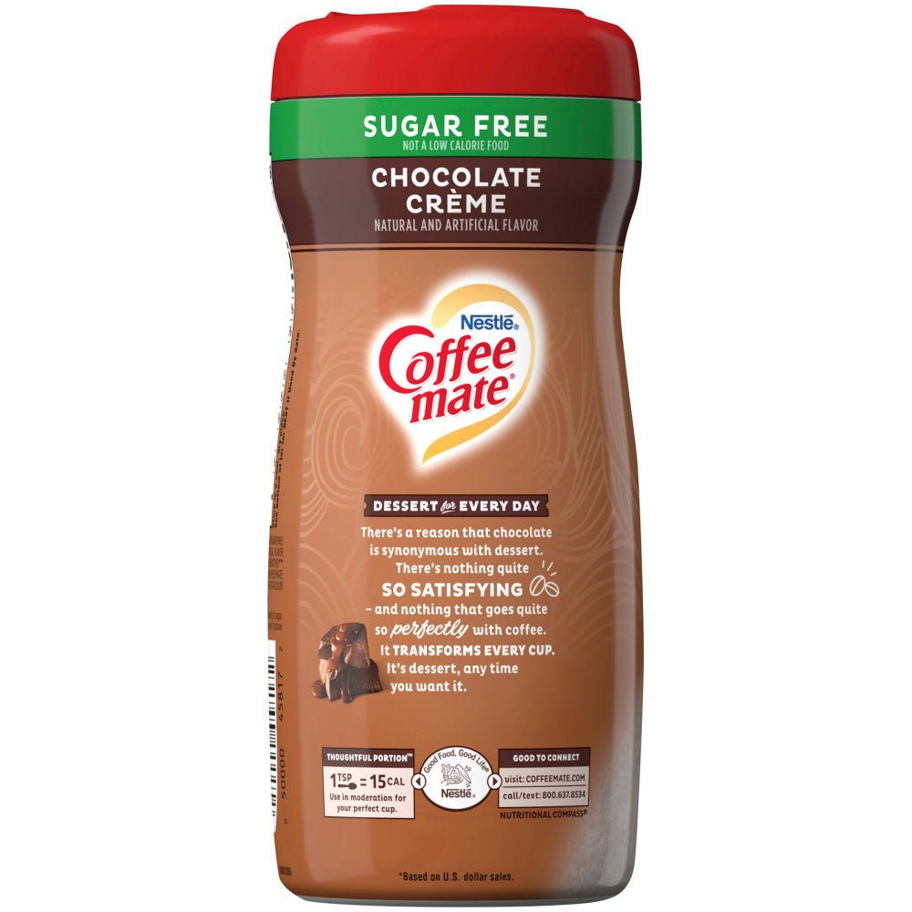 Nestle Coffee-mate Sugar-Free Coffee Creamer, 10.2 Oz, Creamy Chocolate