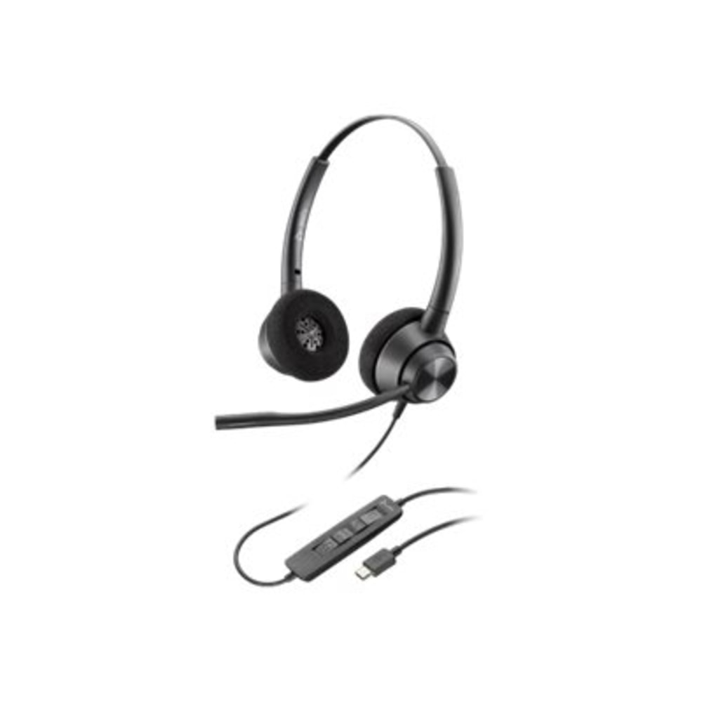 Poly EncorePro 320, USB-C - 300 Series - headset - on-ear - wired - USB-C