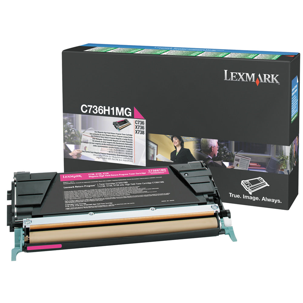 Lexmark C736H1MG Magenta High Yield Return Toner Cartridge