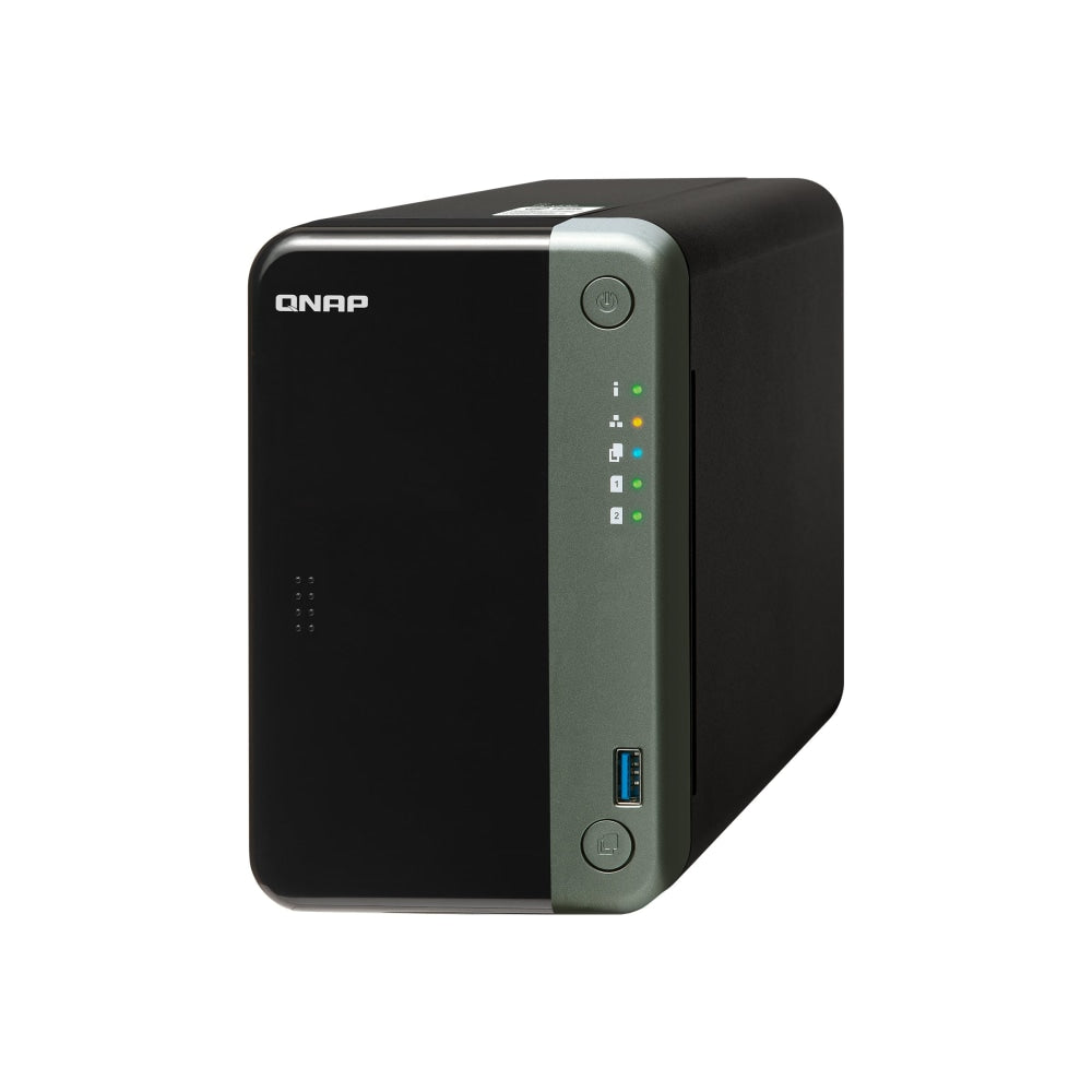 QNAP Professional Quad-core 2.0 GHz NAS with 2.5GbE Connectivity and PCIe Expansion - Intel Celeron J4125 Quad-core 2 GHz - 2 x HDD Supported - 0 x HDD Installed - 2 x SSD Supported - 0 x SSD Installed - 4 GB RAM DDR4 SDRAM - Serial ATA/600 Controller