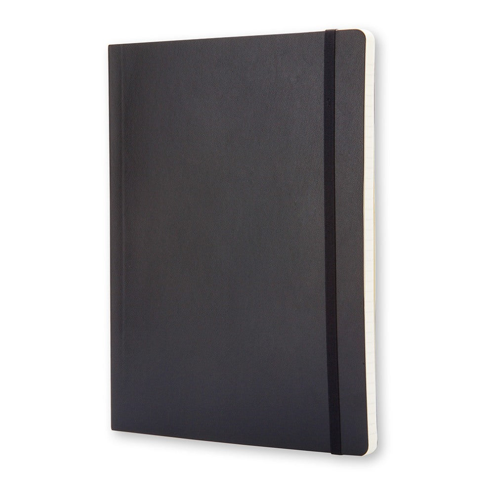 Moleskine Classic Soft Cover Notebook, 7-1/2in x 10in, Ruled, 192 Pages, Black