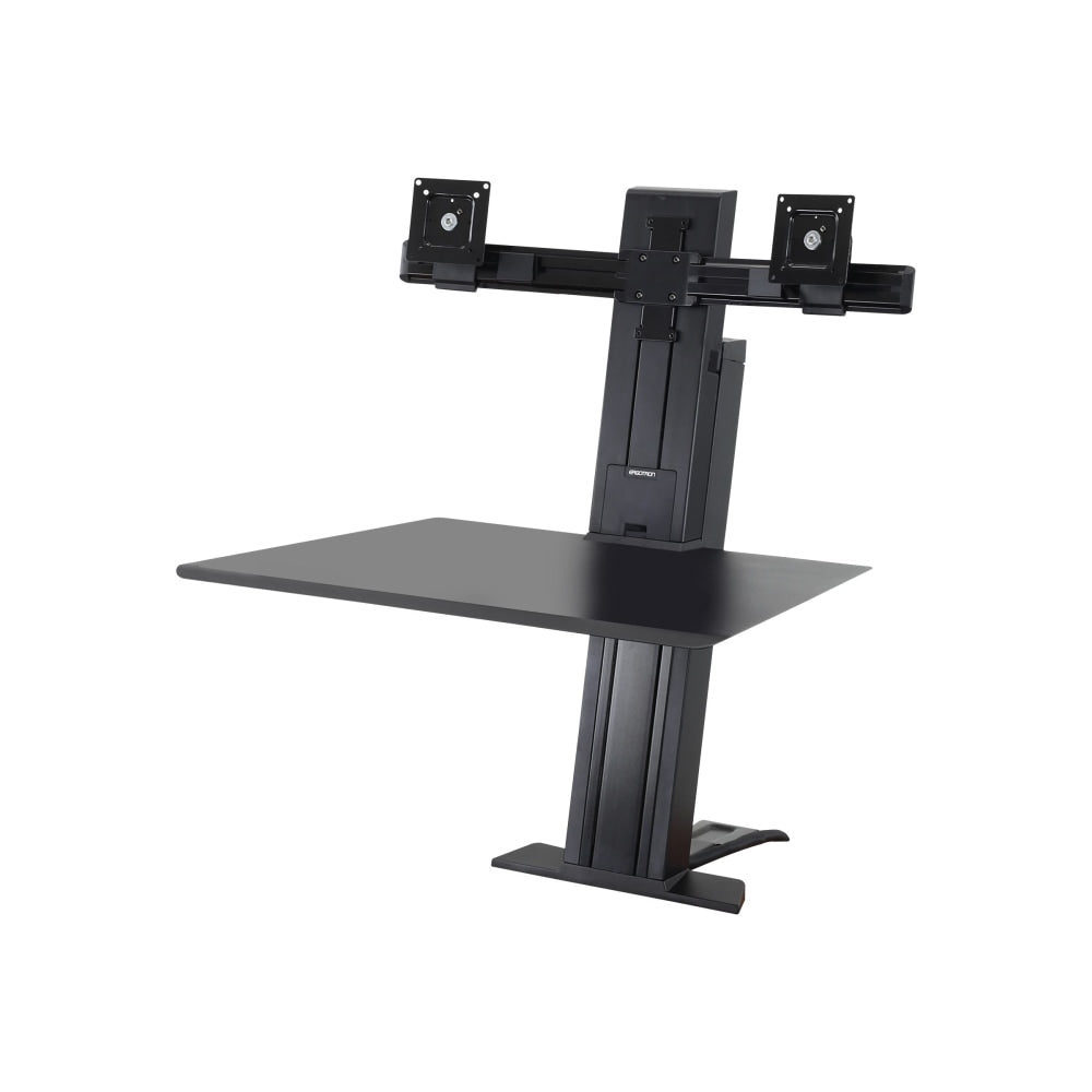 Ergotron WorkFit Desk Mount for Monitor, Keyboard - Black - 2 Display(s) Supported - 24in Screen Support - 25 lb Load Capacity - 100 x 100, 75 x 75