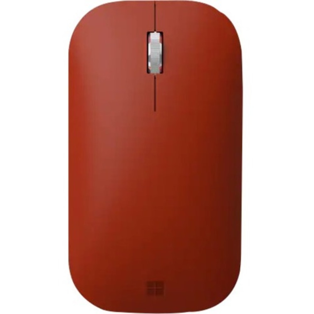 Microsoft Surface Mobile Mouse - BlueTrack - Wireless - Bluetooth/Radio Frequency - 2.40 GHz - Poppy Red - Scroll Wheel - 3 Button(s) - Symmetrical