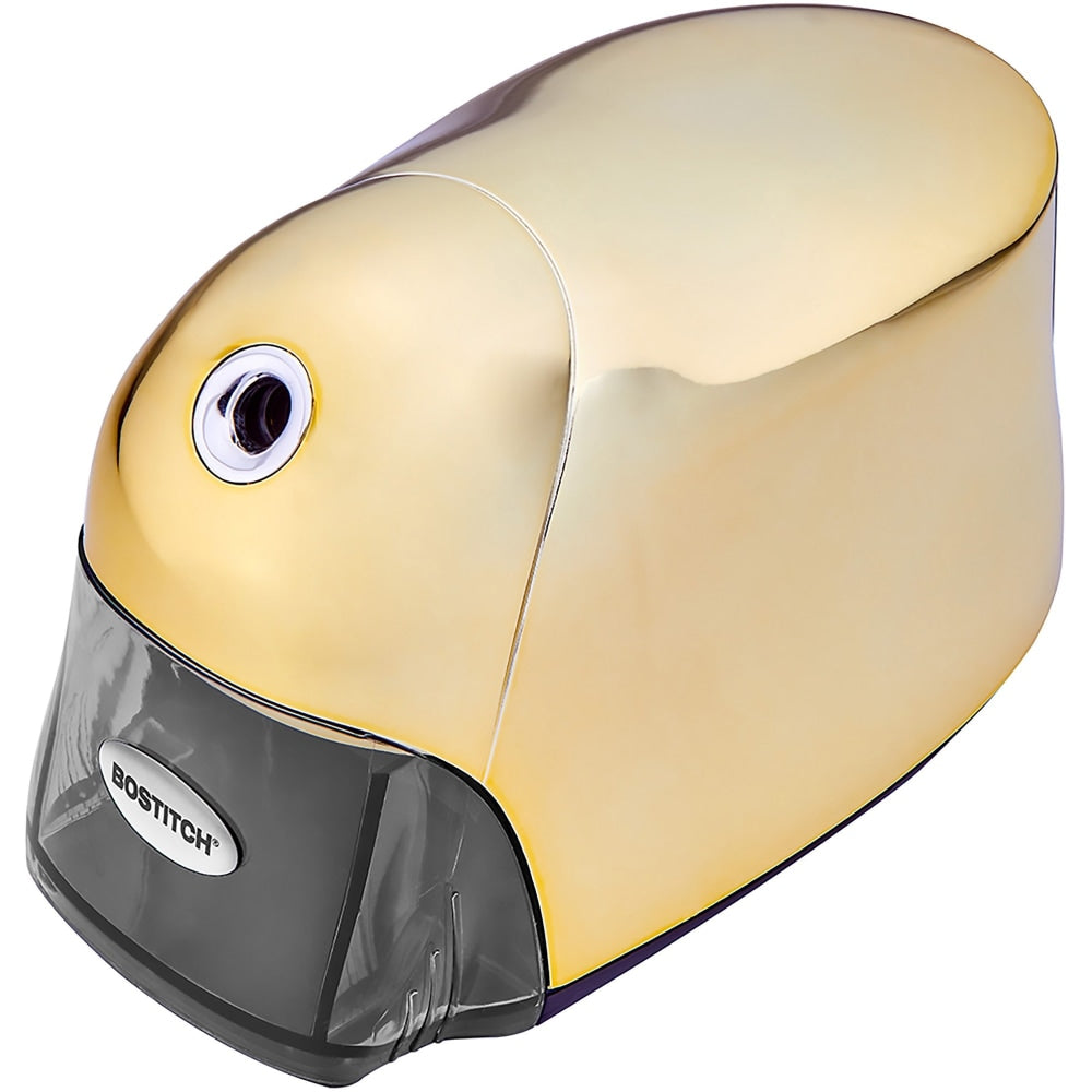 Bostitch QuietSharp Executive Pencil Sharpener - x 4in Width x 7.5in Depth - Gold - 1 / Each