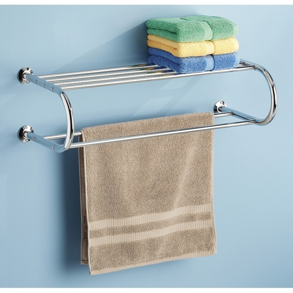 Whitmor 6060-3571-BB Towel Rack - 7.5in Height x 26in Width x 11.3in Depth - Towel Bar - Metal - 1