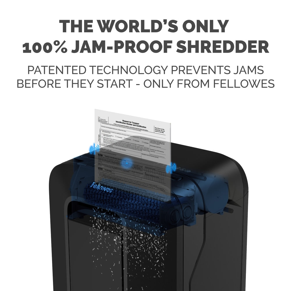 Fellowes Powershred LX200 100% Jam Proof Micro-Cut 12-Sheet Shredder, Black, 5015001