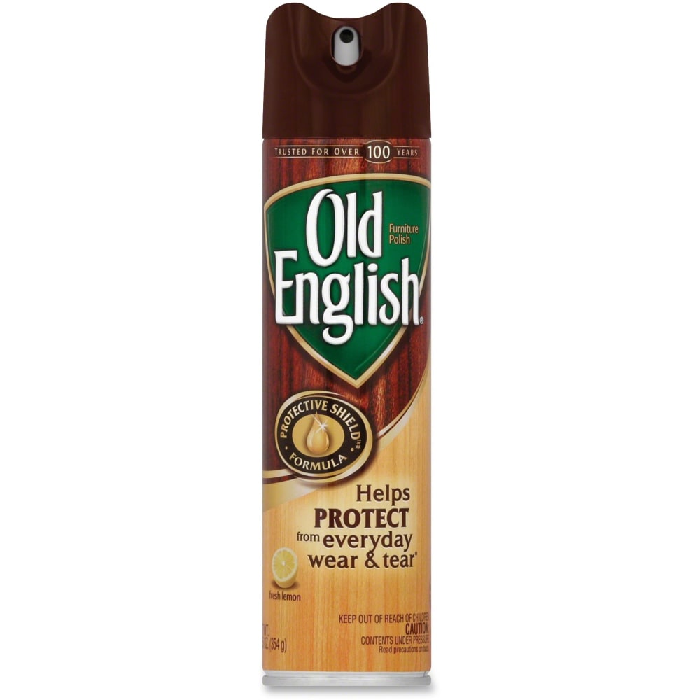 Old English Furniture Aerosol Polish, Lemon Scent, 12.50 Oz Can