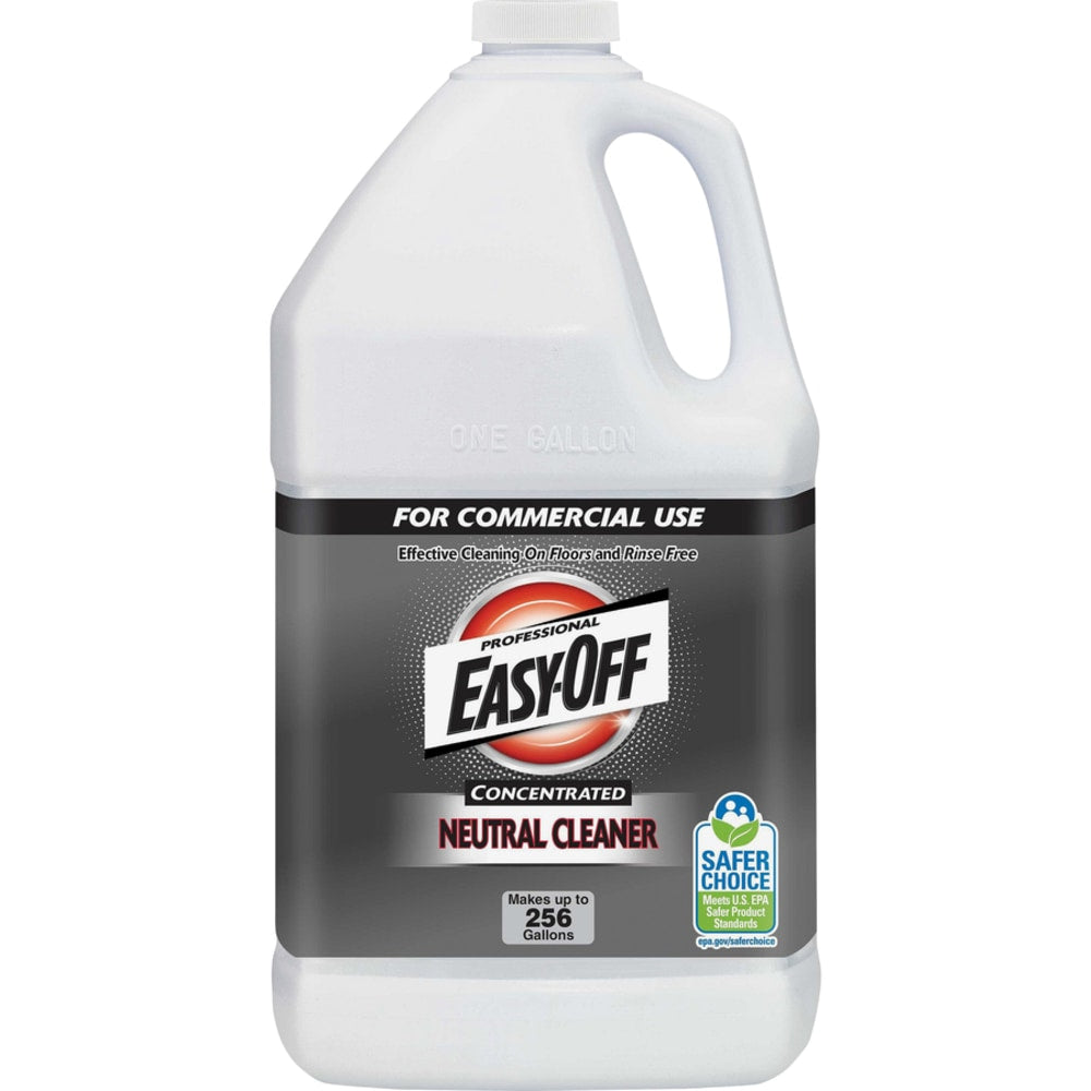 Easy-Off Professional Concentrated Neutral Cleaner - Concentrate Liquid - 128 fl oz (4 quart) - Neutral Scent - 2 / Carton - Blue