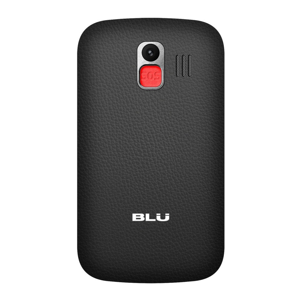 BLU Joy J010 Senior-Friendly Cell Phone, Black