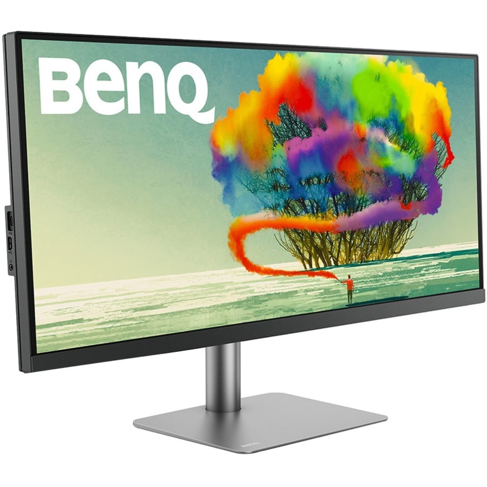 BenQ Designer 34in Class LCD Monitor - 21:9 - Dark Gray - 34in Viewable - In-plane Switching (IPS) Technology - LED Backlight - 3440 x 1440 - 1.07 Million Colors - 400 Nit - 5 msGTG - 60 Hz Refresh Rate - HDMI - DisplayPort