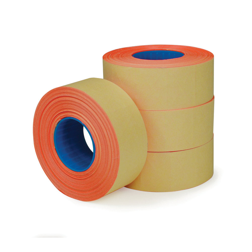 Office Depot Brand 1-Line Price-Marking Labels, Red, 1,200 Labels Per Roll, Pack Of 4 Rolls