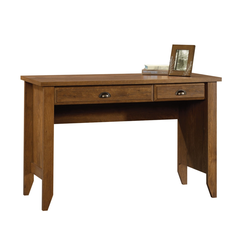 Sauder Shoal Creek 48inW Computer Desk With Flip Down Computer Tray, Oiled Oak