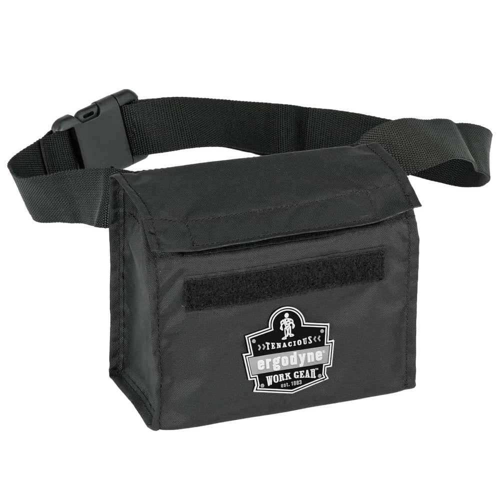 Ergodyne Arsenal 5180 Respirator Waist Pack, Half Mask, 6inH x 3-1/2inW x 7-1/2inD, Black