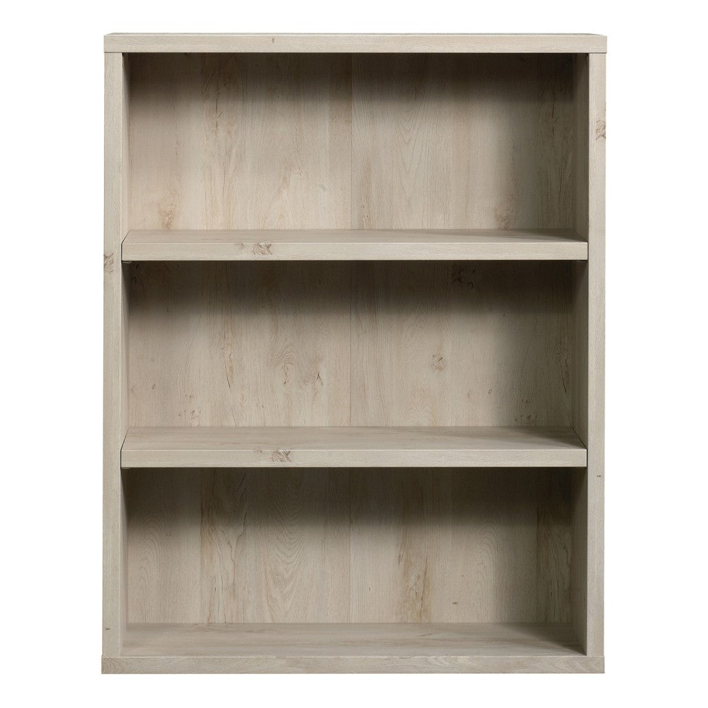 Sauder Optimum 45inH 3-Shelf Bookcase, Chalked Chestnut