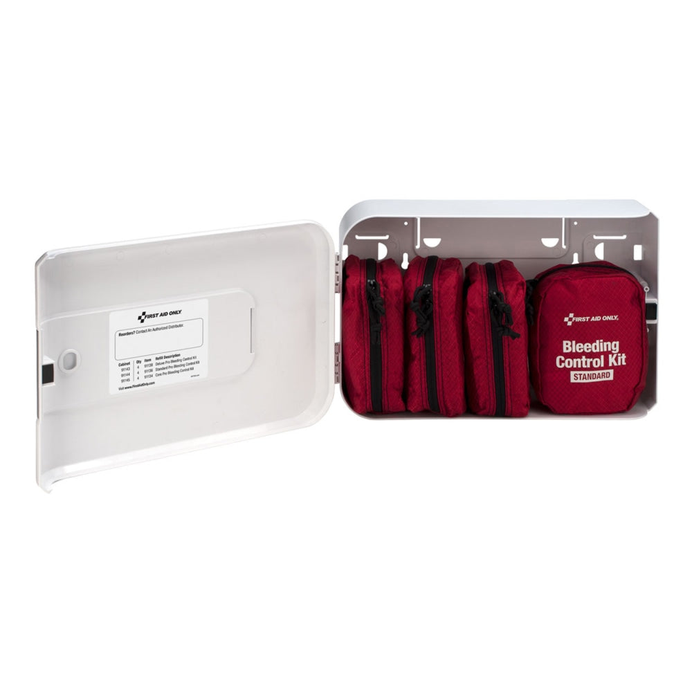 First Aid Only Standard Pro Smart Compliance Complete 4-Kit Bleeding Control Station