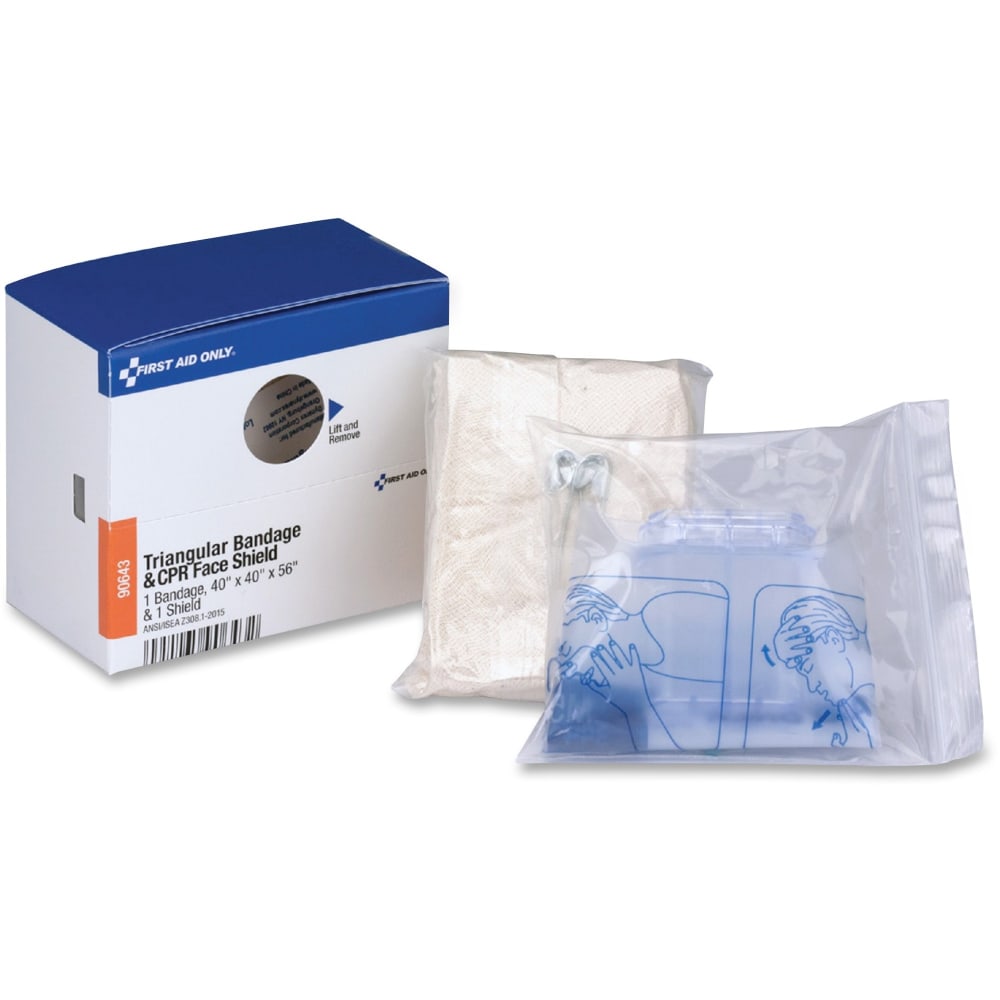 First Aid Only SmartCompliance CPR Mask And Triangular Bandage Refill Set