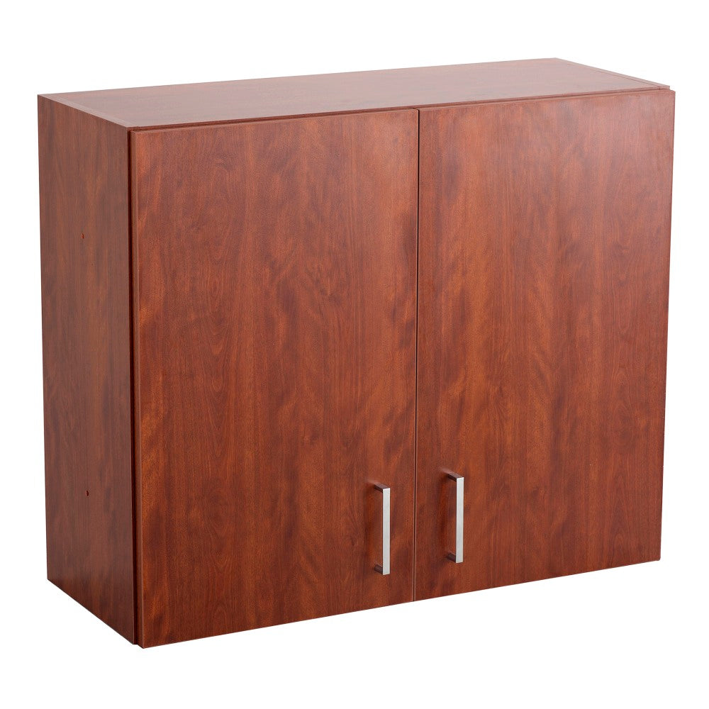 Safco Modular Hospitality Wall Cabinet, Mahogany