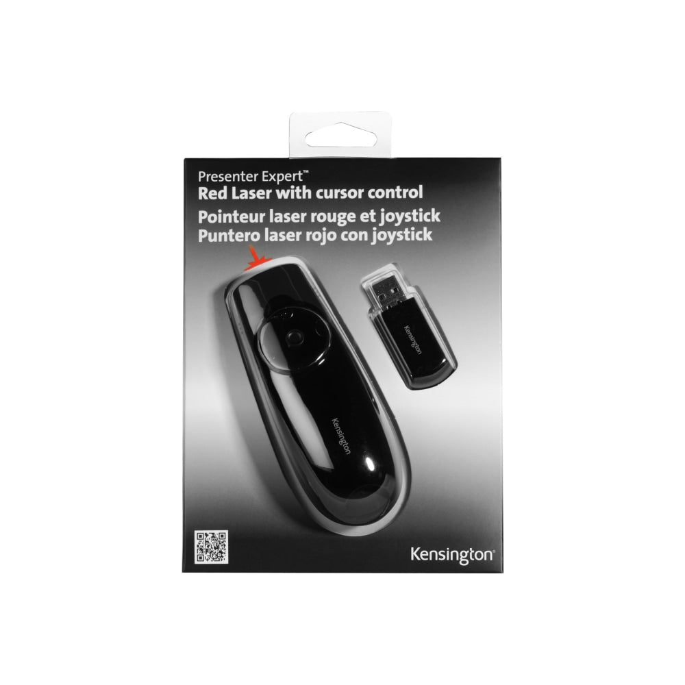 Kensington Presenter Expert Red Laser with Cursor Control - Presentation remote control - RF - black