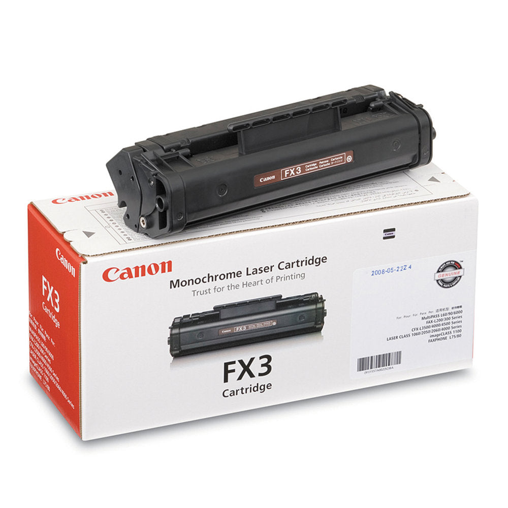 Canon FX-3 Black Toner Cartridge, 1557A002