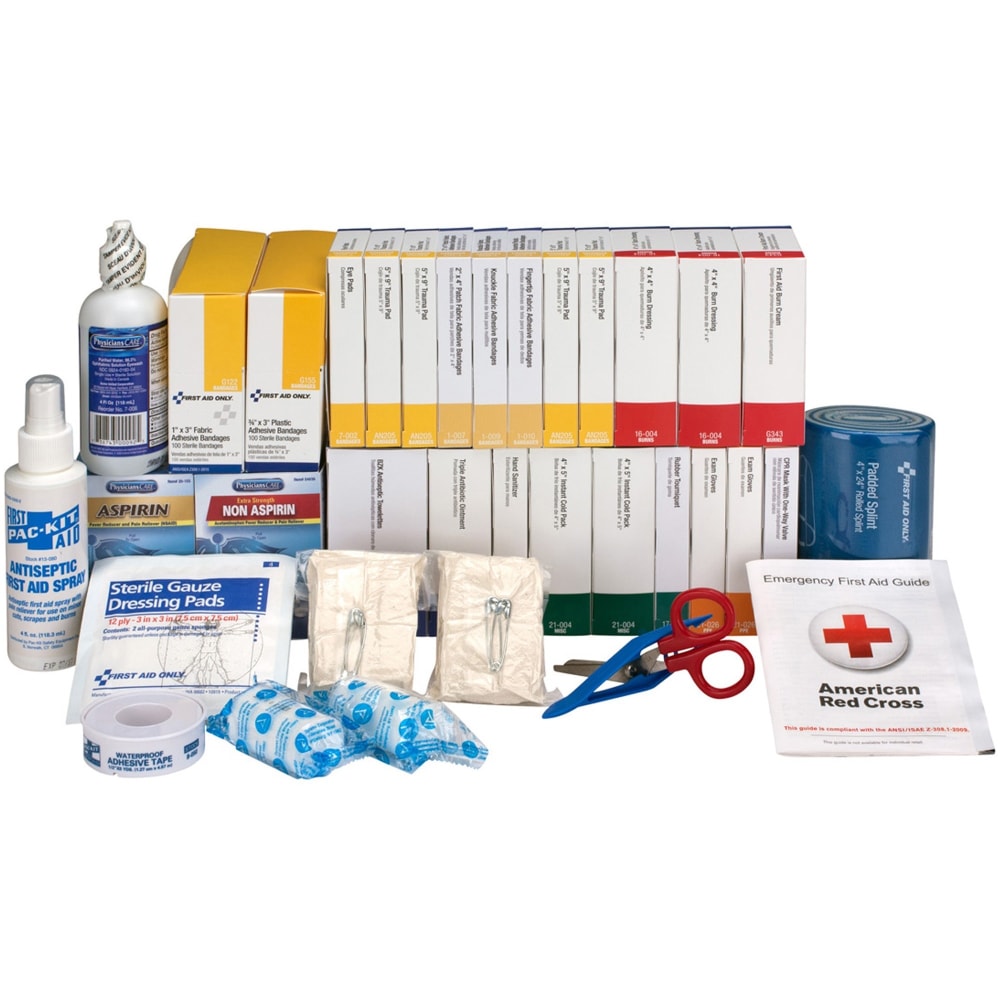 First Aid Only 446-Piece ANSI B+ Refill Kit, 8 3/4inH x 9 1/8inW x 13 1/4inD, White/Blue