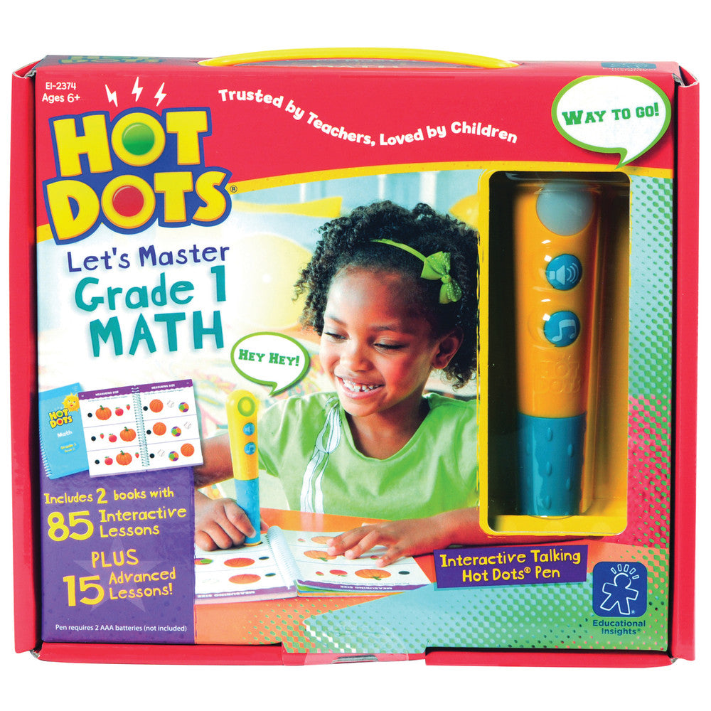 Educational Insights Hot Dots Lets Master Grade 1 Math