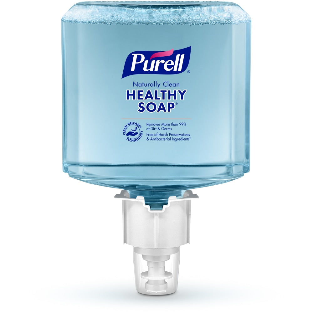 PURELL Brand Naturally Clean HEALTHY SOAP Foam ES6 Refill, Fruit Scent, 40.6 Oz Bottle