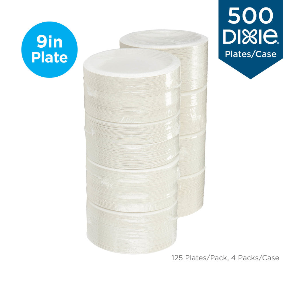 Dixie Paper Plates, 8-1/2in, Pathways Design, Pack Of 125 Plates