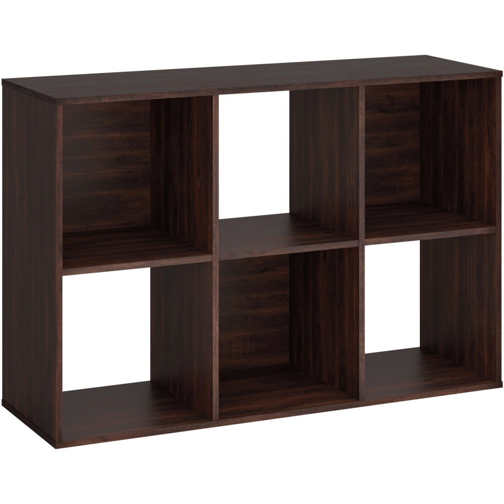 Sauder Select 36inH 6-Cube Storage Bookcase, Cinnamon Cherry