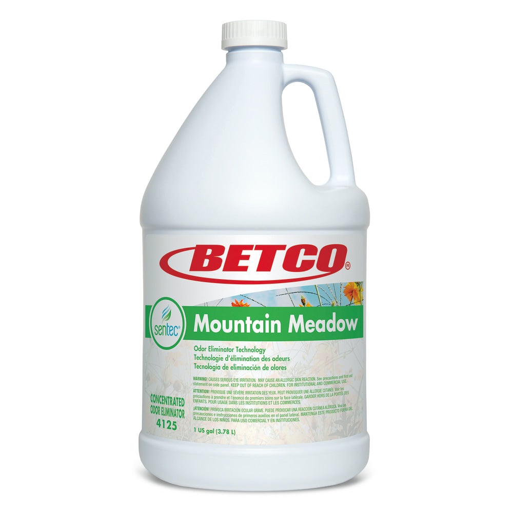 Betco SenTec Mountain Meadow Air Freshener , 1 Gal, Pack of 4