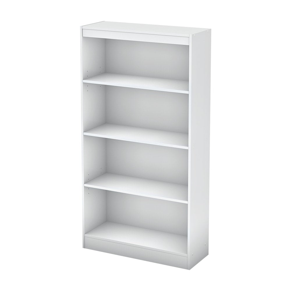 South Shore Axess 57inH 4-Shelf Bookcase, Pure White