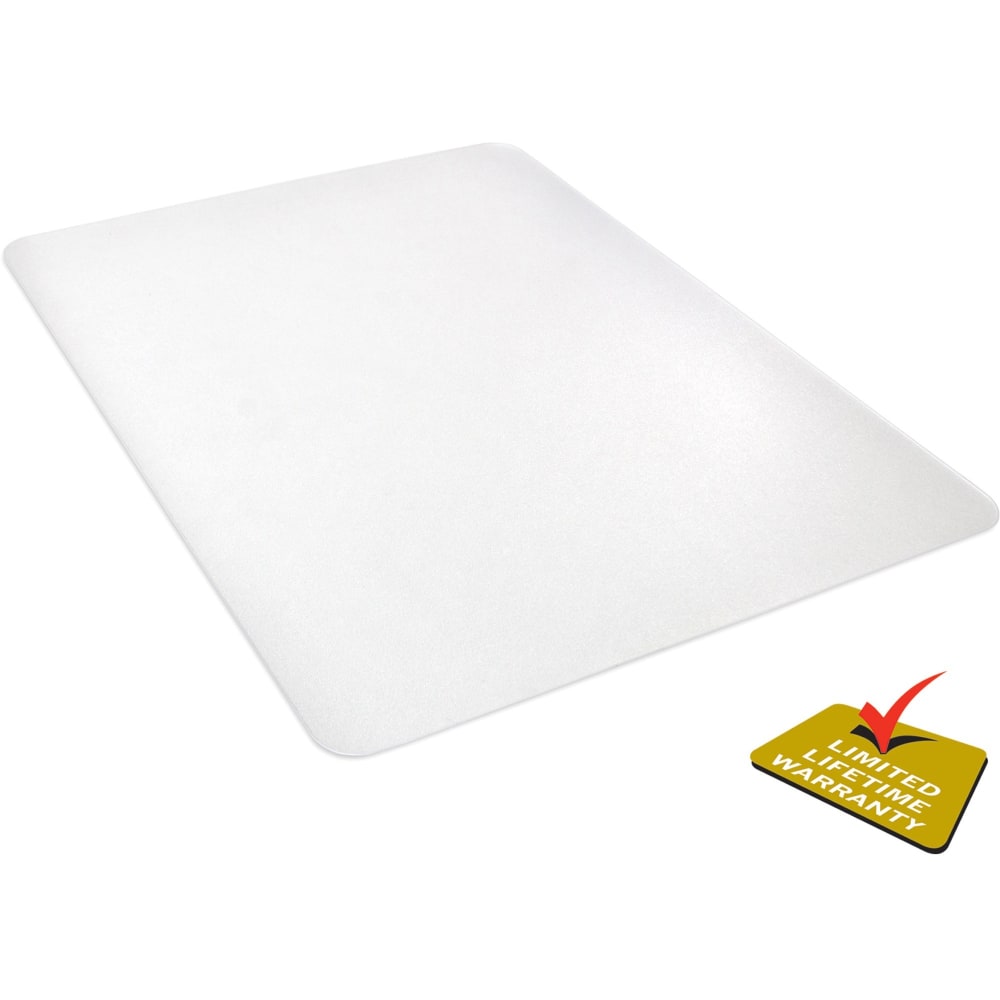 Deflecto Clear Polycarbonate Chair Mat For Hard Floors, 46inW x 60inD