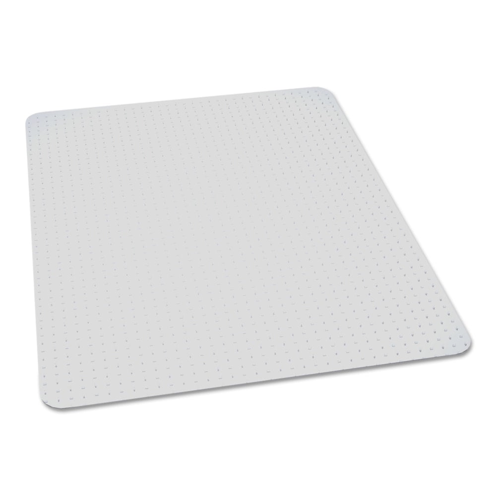 SKILCRAFT Biobased Chair Mat For High-Pile Carpets, 46in x 60in, No Lip, Clear (AbilityOne 7220-01-656-8318)