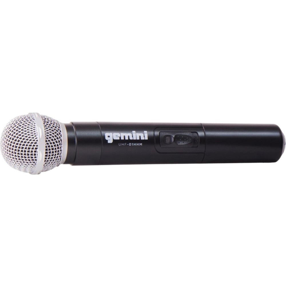 Gemini Sound UHF-01M-F1 SingleChannel UHF Wireless Microphone System with Handheld Microphone - 150 ft Operating Range