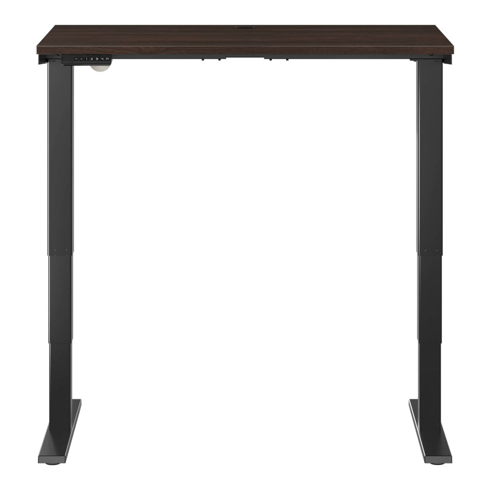 Bush Business Furniture Move 40 Series Electric 48inW x 24inD Electric Height-Adjustable Standing Desk, Black Walnut/Black, Standard Delivery