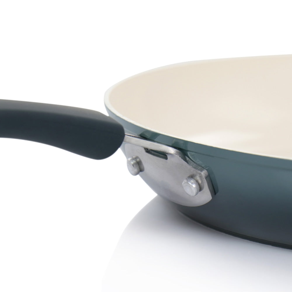 Oster Aluminum Non-Stick Frying Pan, 12in, Dark Green