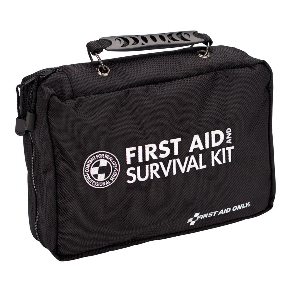 First Aid Only Survival First Aid Kit, Black, 223 Pieces