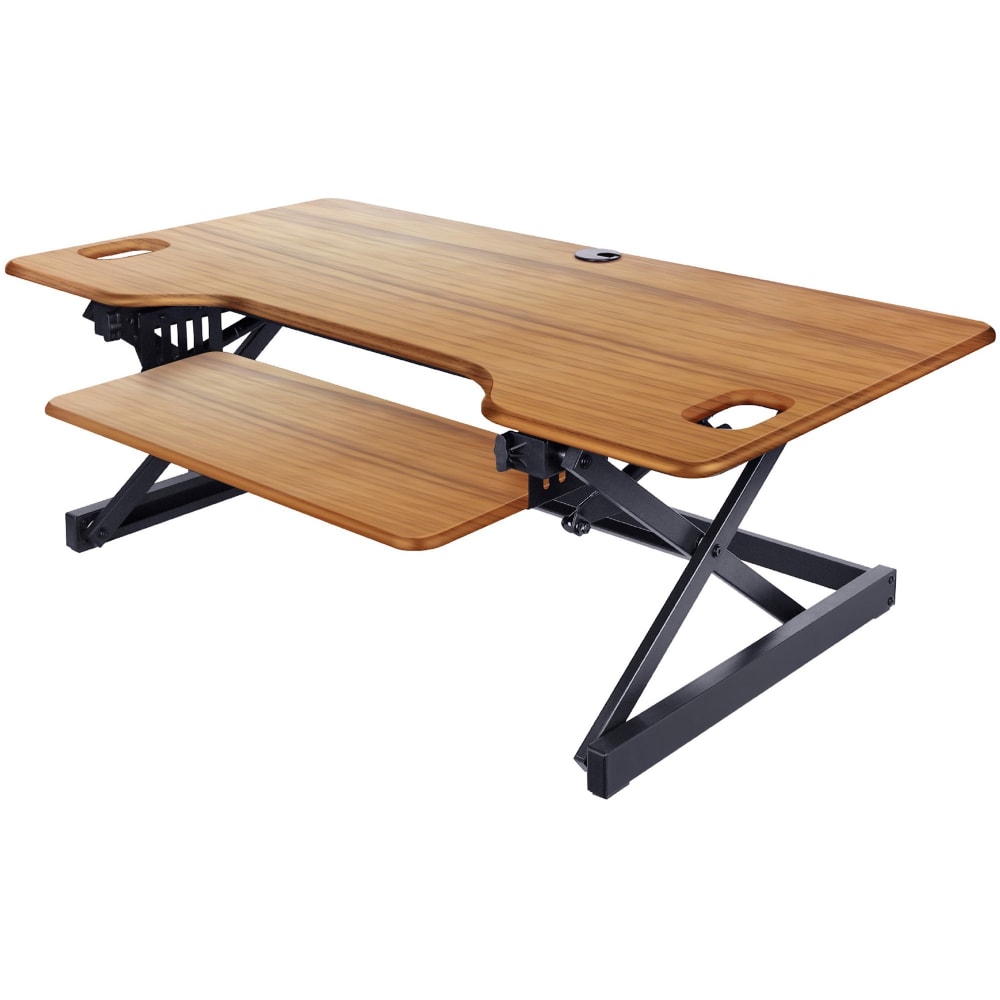 Rocelco DADRT Standing Desk Riser, Teak/Black