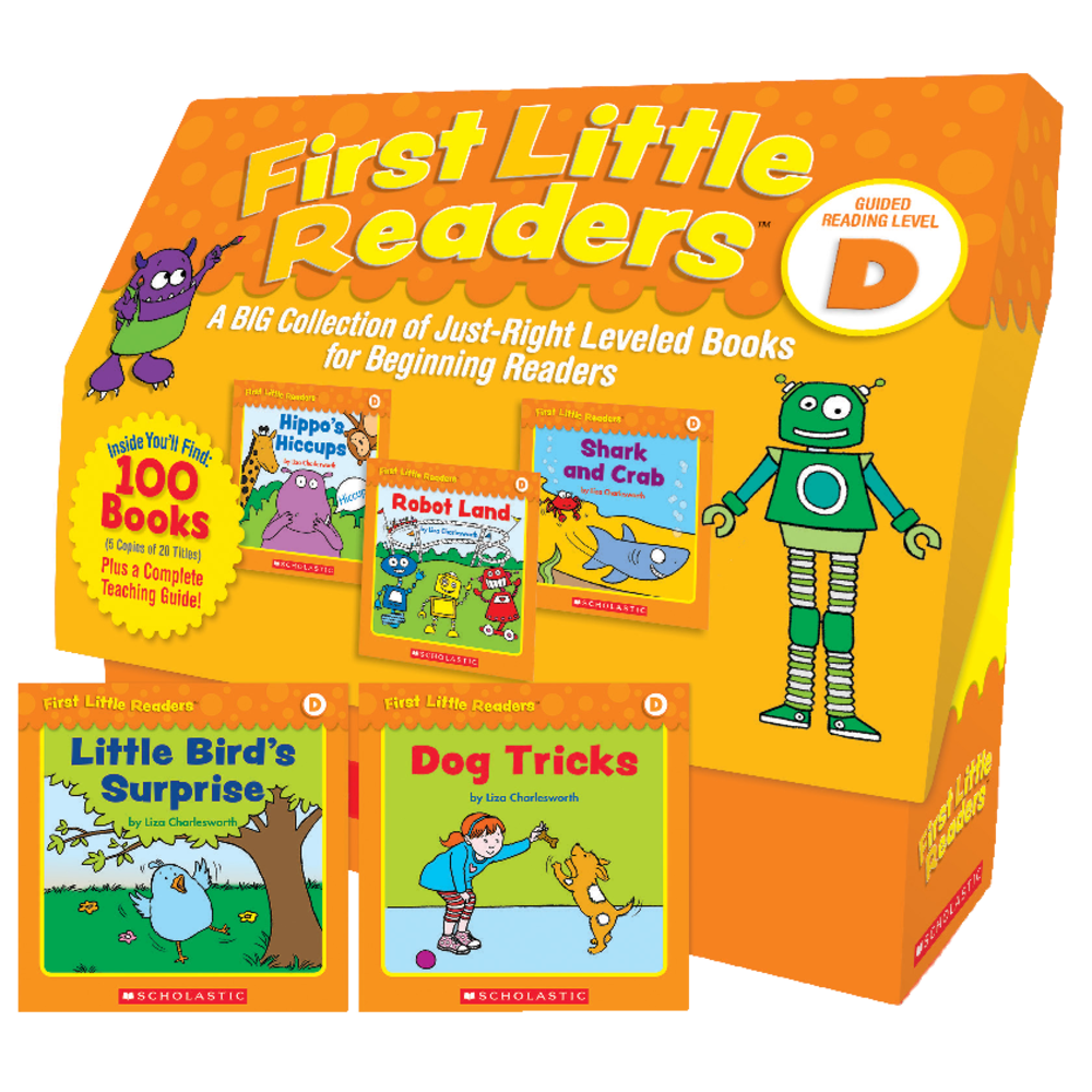 Scholastic Teacher Resources First Little Readers: Guided Reading Classroom Kit, Level D, Pre-K to 2nd Grade