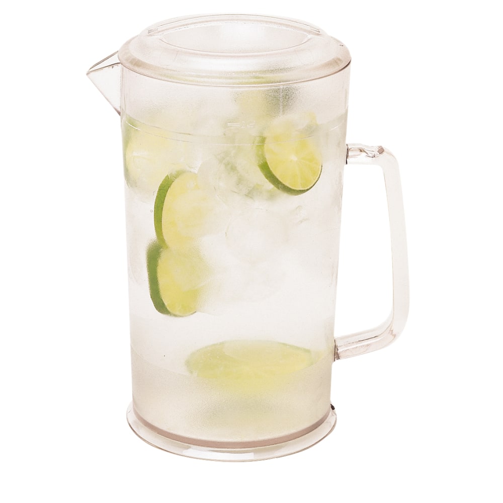 Cambro Camwear Pitchers, Covered, 64 Oz, Clear, Pack Of 6 Pitchers