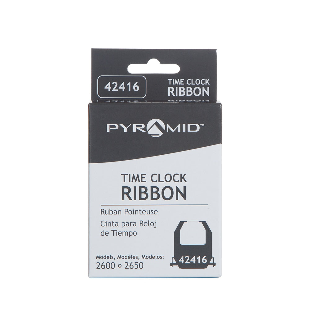 Pyramid Time Recorder Replacement Ribbon For 2600 & 6200 Model, Black/Red