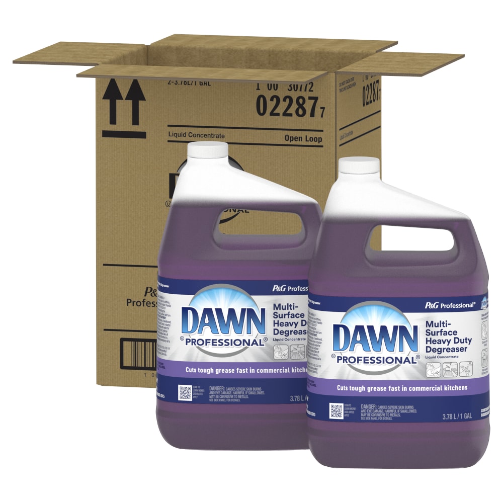 Dawn Professional Multi-Surface Heavy-Duty Degreaser, Concentrate, 1 Gallon, Purple, Case Of 2 Containers