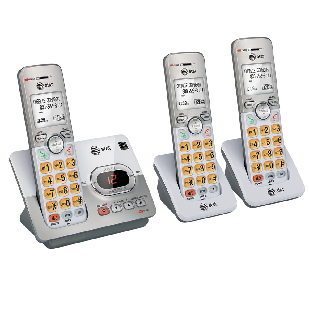 AT&T EL52303 DECT 6.0 Expandable Cordless Phone System With Digital Answering Machine