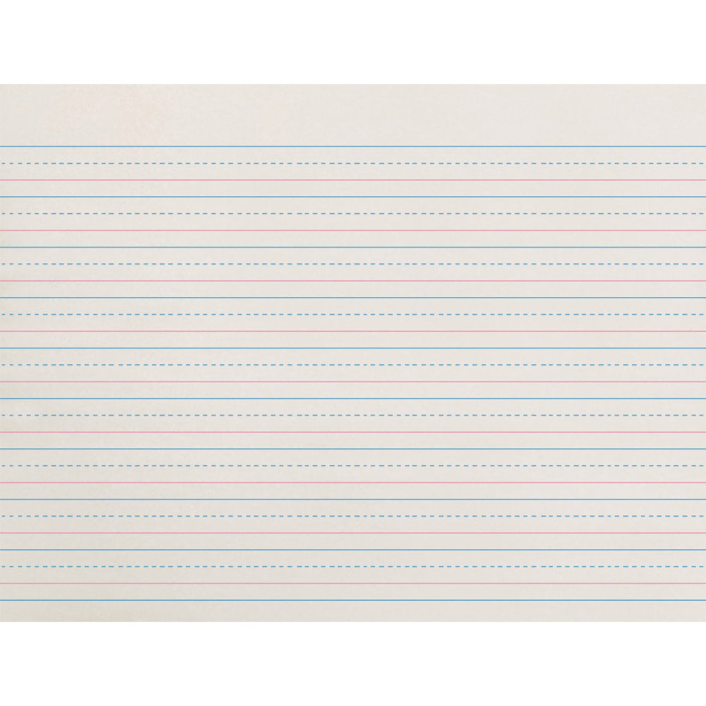 Pacon Broken Midline Writing Paper, Grade 2-3, 1/2in x 1/4in x 1/4in, LW