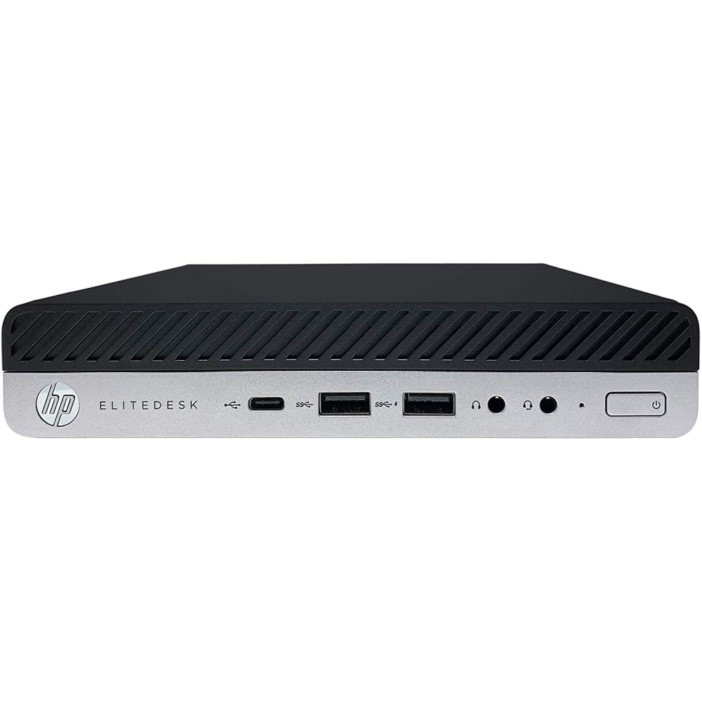 HP EliteDesk 800 G4-MINI Refurbished Desktop PC, Intel Core i5, 16GB Memory, 256GB Solid State Drive, Windows 11, J1-800G4MA02