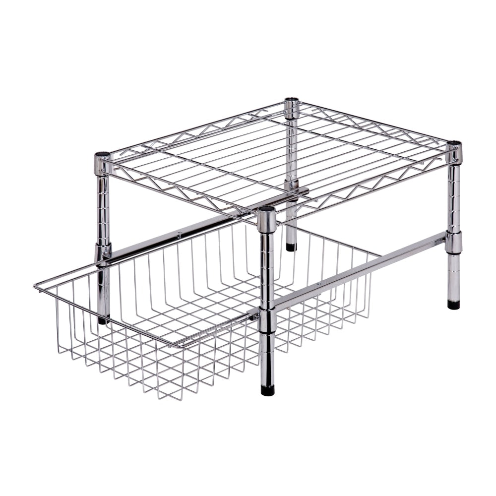 Honey-Can-Do Under-Cabinet Organizer, Chrome